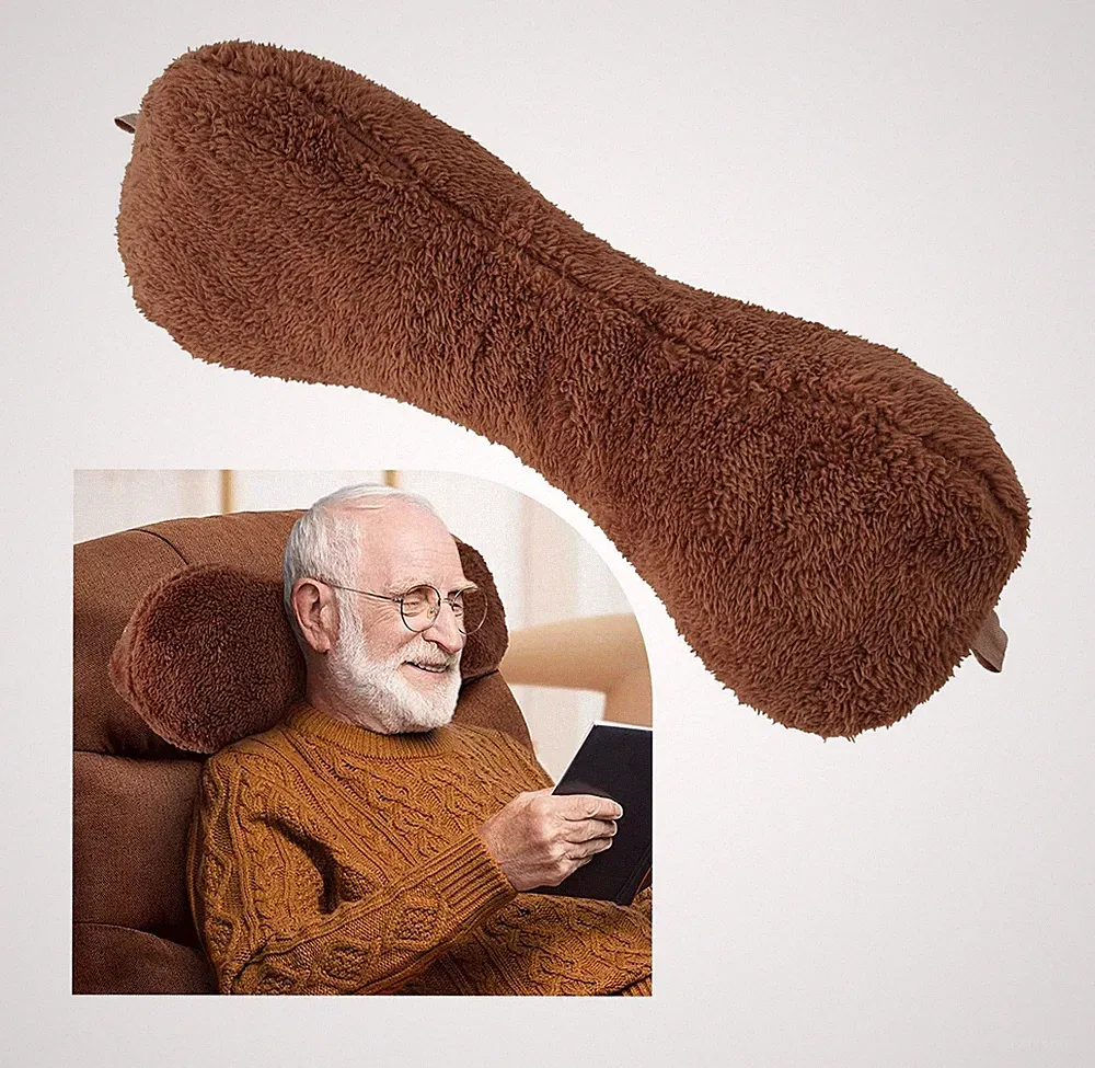 Couch Neck Pillows Adjustable Cotton Headrest Pillows for Recliner Chairs, Pa...