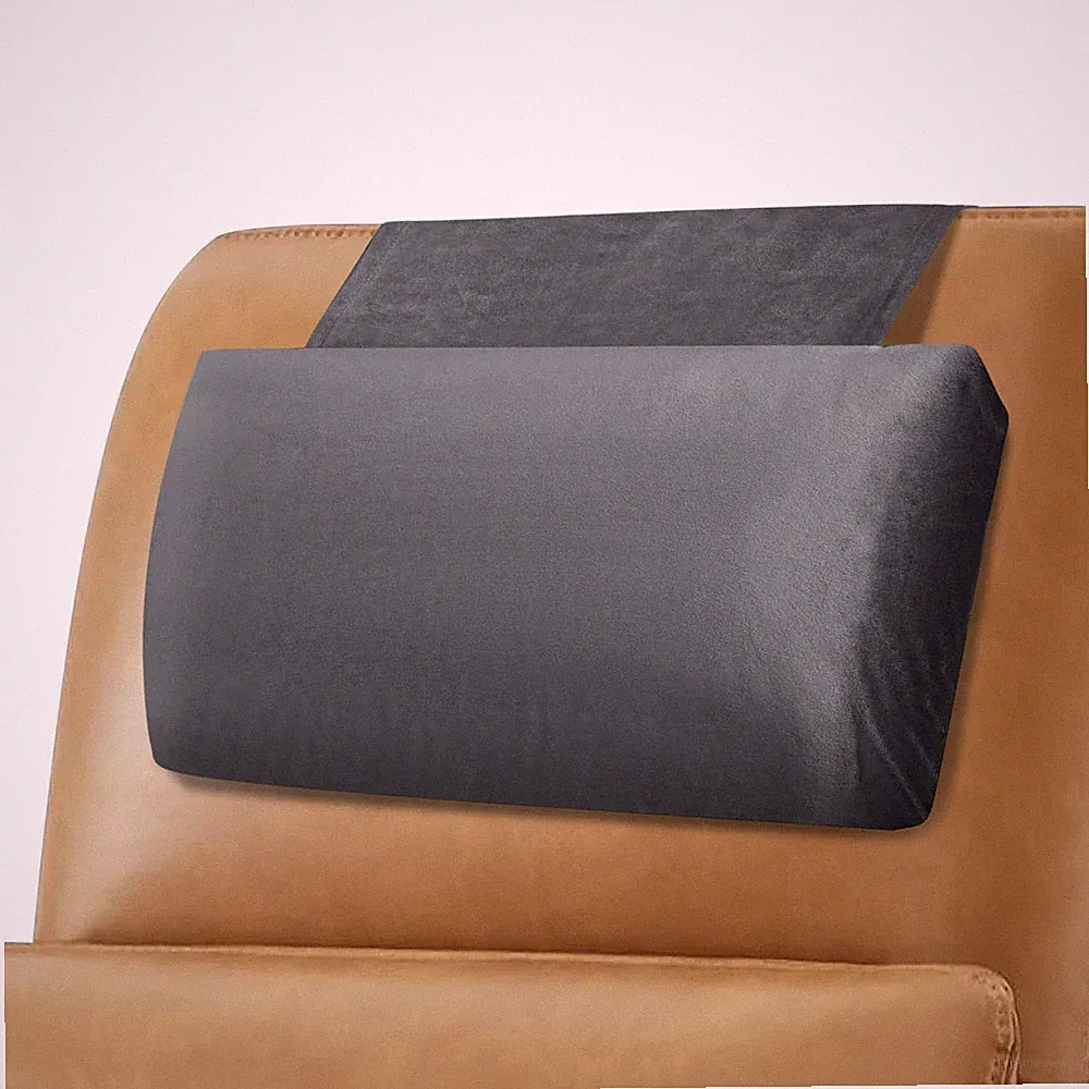 Head Recliner Pillow Adjustable Shredded Memory Foam Headrest Pillow for Recl...