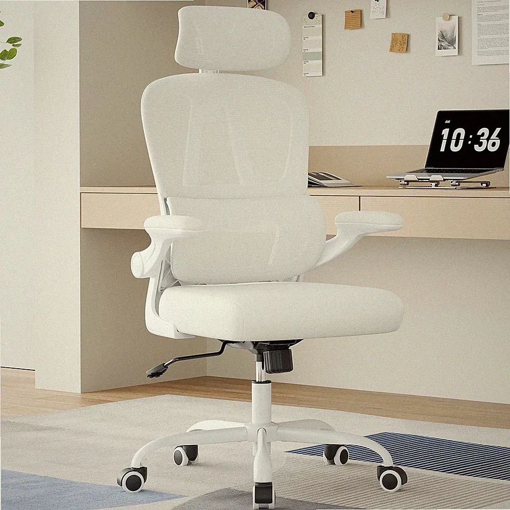 Home Office Chair Mesh High Back Lumbar Support Arm Head Rest Reclining Swivel