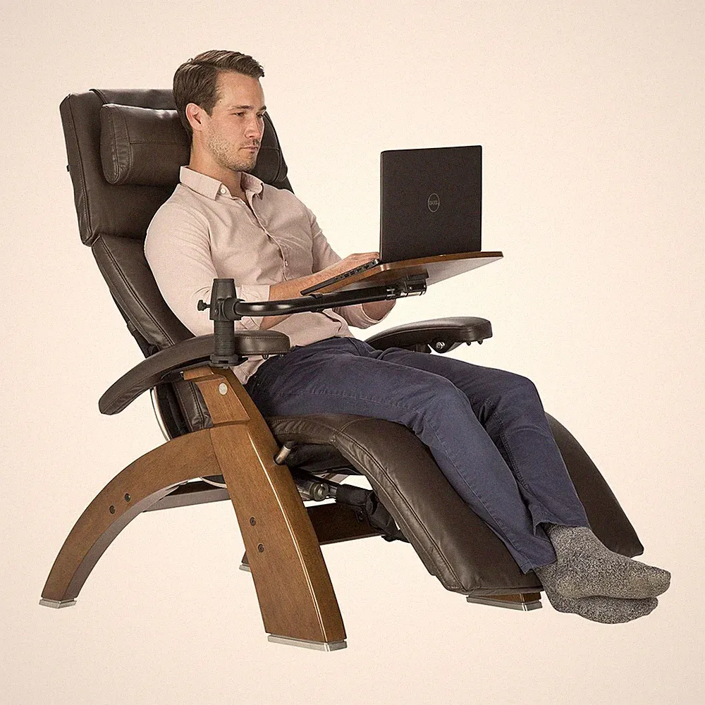 Human Touch PC-610 Supreme Kit Zero Gravity Perfect Chair Recliner + Laptop Desk
