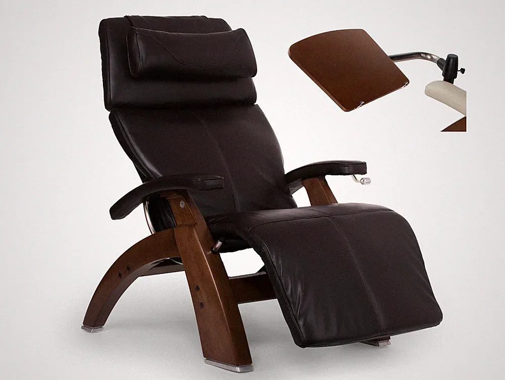 Human Touch Perfect Chair PC-420 Classic Manual Supreme Espresso Leather +LapTop