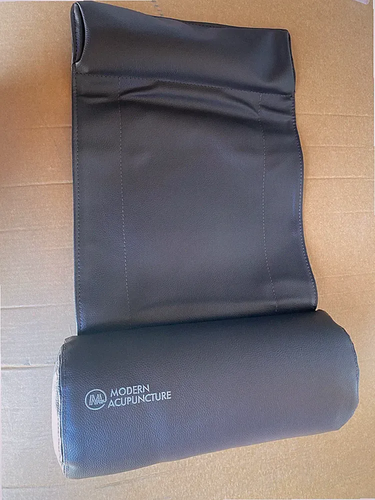 New Espresso Leather Perfect Chair Recliner Neck Head Support Pillow Human Touch
