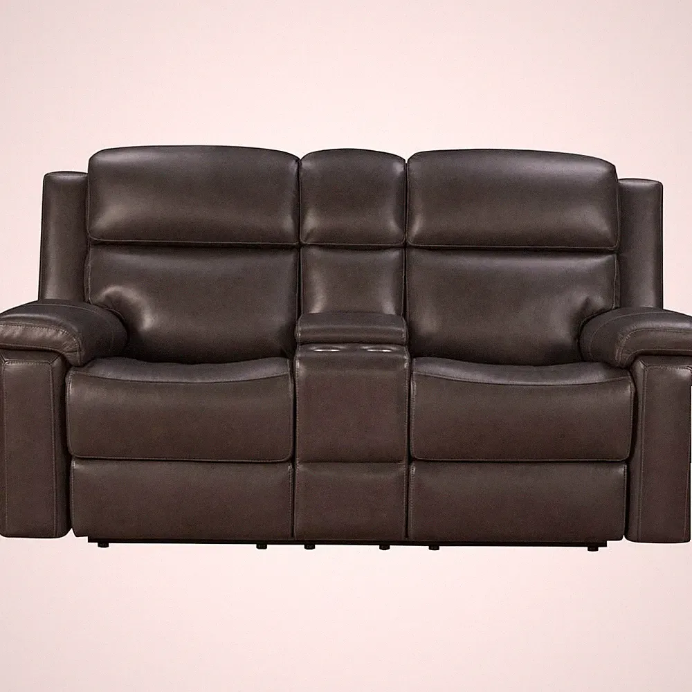 Power Reclining Console Loveseat, Power Head Rests, Power Lumbar, Heat &...