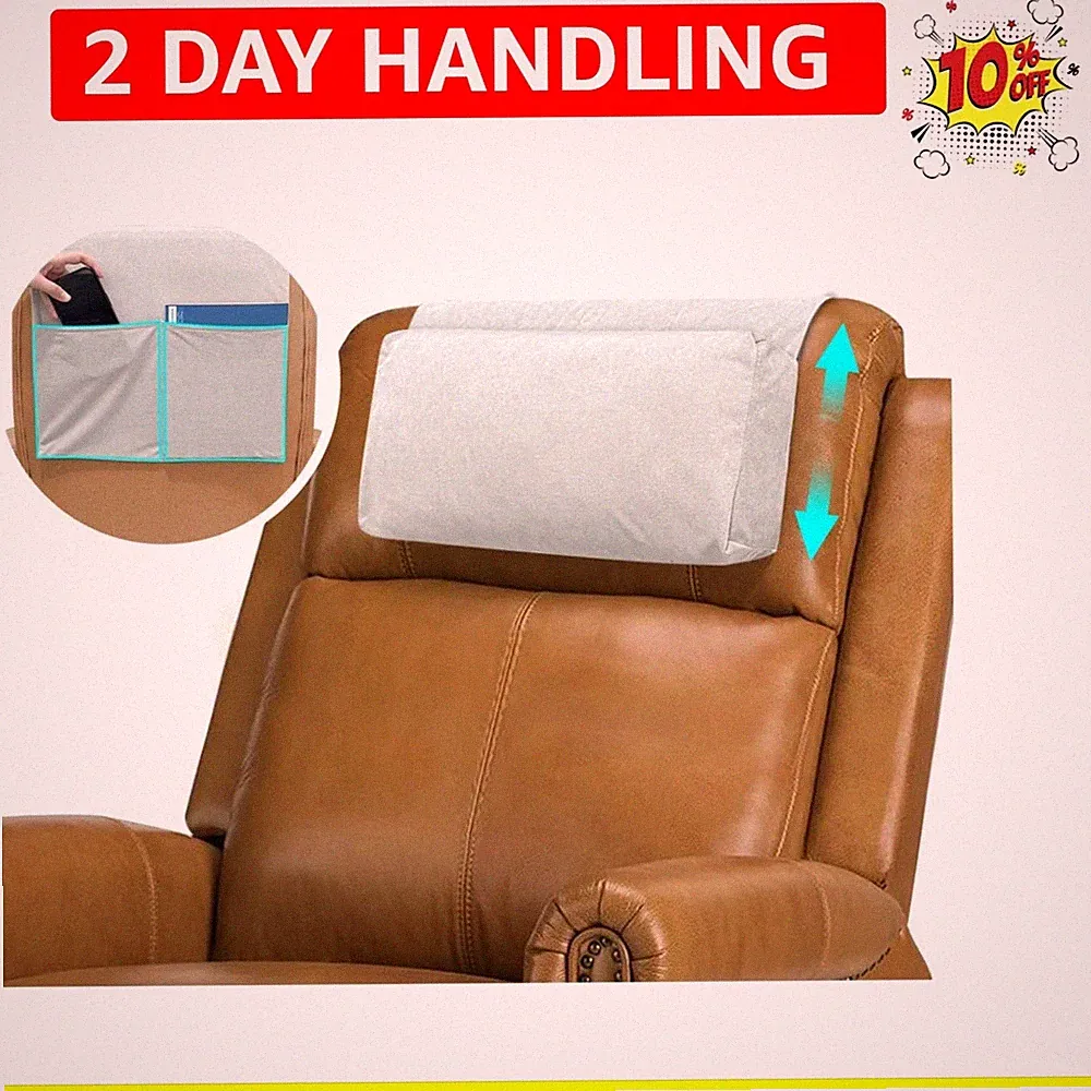 Recliner Head Pillow, Adjustable Recliner Headrest Neck Support Pillow, Couch...