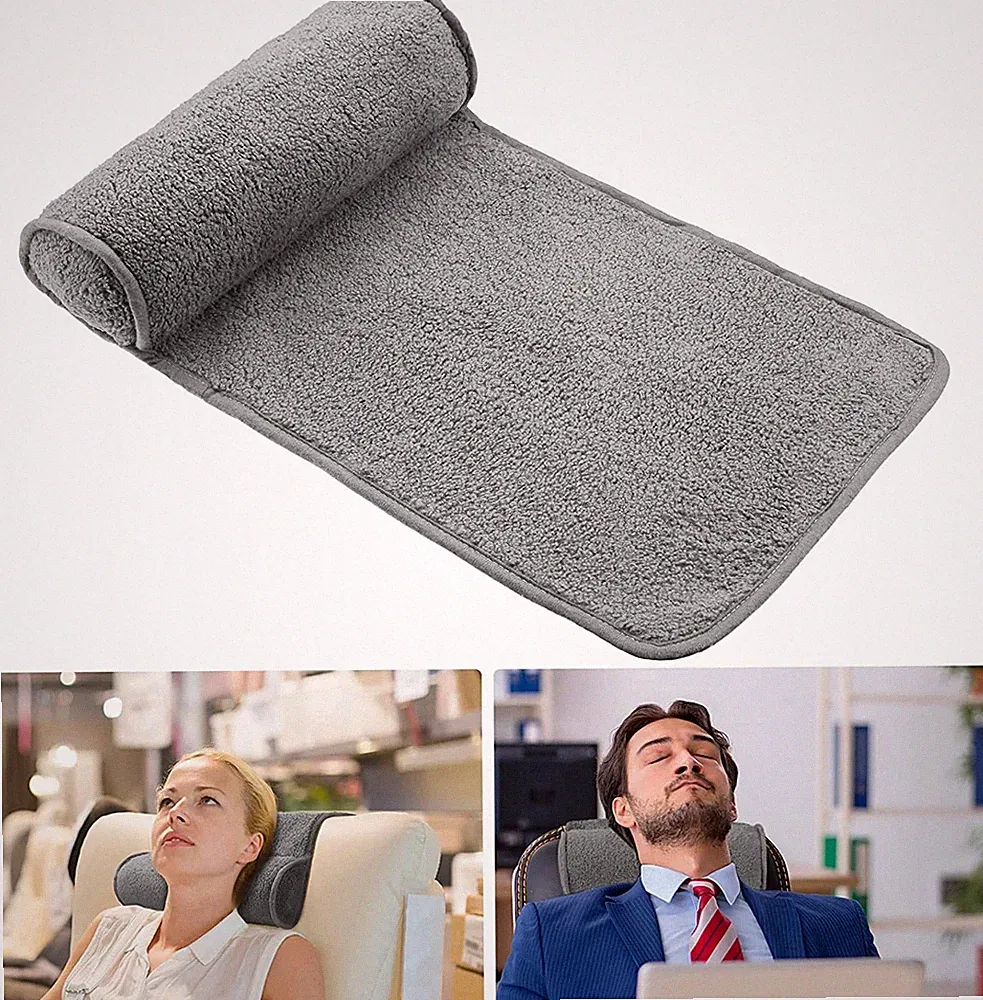 Weysat Recliner Neck Pillow - Adjustable Fleece Headrest - Non-Slip Support Roll